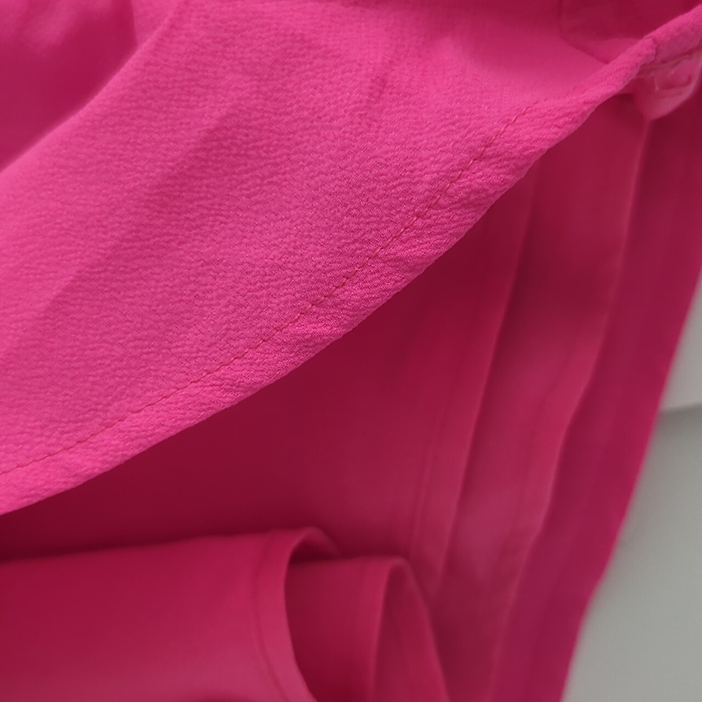Pink high waisted flutter hem shorts - Picture 4 of 4
